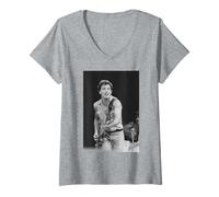 Damen Bruce Springsteen Live Born In The USA Tour E Street Band T-Shirt mit V-Ausschnitt