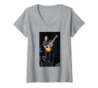 Damen Bruce Springsteen The Boss In London 2013 von Andy Willsher T-Shirt mit V-Ausschnitt