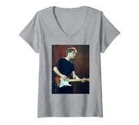Damen Bryan Adams Wake Up The World Tour Cardiff Live 1992 T-Shirt mit V-Ausschnitt