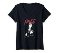 Damen Buffy the Vampire Slayer Punk Rock Spike T-Shirt mit V-Ausschnitt