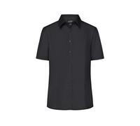 Damen Business-Bluse kurzarm "JN643" - James & Nicholson Black M