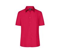 Damen Business-Bluse kurzarm "JN643" - James & Nicholson Red 3XL