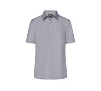 Damen Business-Bluse kurzarm "JN643" - James & Nicholson Steel S