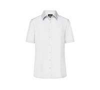 Ladies' Business Shirt Short-Sleeved Klassisches Shirt aus strapazierfähigem Mischgewebe weiß, Gr. XS