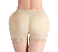 Damen Butt Lifter Unterhose Hüfte Push Up Hose Plus Size Gepolstert Miderhose Bodyshaper Slip Padded Unterhose Hip Enhancer Miederpants Seamless Unterhose Shapewear Padded Miederslip (Beige,XL)