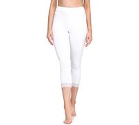 Merry Style Damen 3/4 Leggings MS10-290(Weiß, XXL)