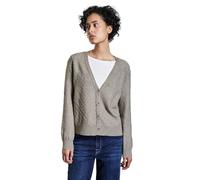STREET ONE Damen A253911 Cardigan Mit Struktur, Soft Beige, 46 EU