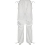 Damen Cargohose Baggy Oversize Vintage Y2k Wanderhose Damen Cargo Hosen Damen Schwarz Low Waist Baggy Indie ästhetische Kordelzug Loose Pocket Jogger Parachute Pants Damen Lang Mit Taschen