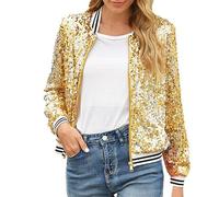 Damen Casual Jacke Blumenmuster Sommer Blouson Reißverschluss Herbst Frühling, Damen Zip Up Leichte Coat Frühlings Sweatjacke Langarm Fliegerjacke Motorradjacke Leichte Übergangsjacke Bomberjacken