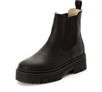 Tamaris Chelsea Boots aus Rindsnappa mit Profilsohle in Black, Größe 38