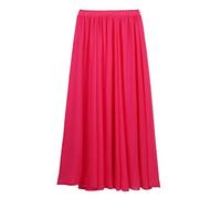 Damen Chiffon Langer Rock Strandrock Maxirock Chiffonrock Damenrock für Sommer Strand Alltag Party Rocklänge 90cm /100cm - Einfarbig