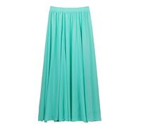 Damen Chiffon Langer Rock Strandrock Maxirock Chiffonrock Damenrock für Sommer Strand Alltag Party Rocklänge 90cm /100cm - Einfarbig