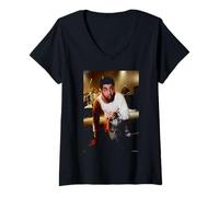 Damen Chino Moreno Deftones live von Andy Willsher T-Shirt mit V-Ausschnitt