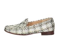 Sioux Cordera Anciano/Nickel/Gold (Grau) - Slipper - Damenschuhe Slipper / Trotteur, Grau, leder (florence-metallic), absatzhöhe: 15 mm für Damen, grau, Gr. 38 EU / 5 UK