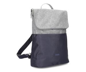 Damen City-Rucksack wasserabweisend KIM KIR 110 (6/9 Liter) Daypack Bicolor urbaner Canvas-Stil, wasserdichter Reißverschluss gepolsterter Rücken funktional & praktisch gute Innenausstattung (ink)