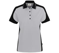 HAKRO Regular Fit Damen Poloshirt Titan/schwarz, Zweifarbig
