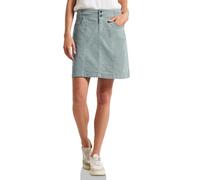 Minirock STREET ONE, Damen, Gr. 38, blau (washed blau), Web, 98% Baumwolle, 2% Elasthan, unifarben, normal kniefrei, Röcke, aus Baumwolle mit Stretchanteil (76491610-38) washed blau