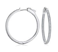 Damen Creolen Silber 925 KARIN 3 cm