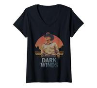 Damen Dark Winds Jim Chee Retro Sunset T-Shirt mit V-Ausschnitt