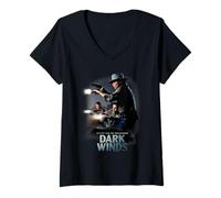 Damen Dark Winds Key Art Launch T-Shirt mit V-Ausschnitt