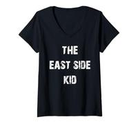 Damen Das East Side Kid T-Shirt mit V-Ausschnitt