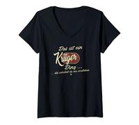 Damen Das ist ein Krüger Ding - Lustiges Familie Krüger T-Shirt mit V-Ausschnitt