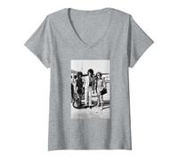 Damen Das Jimi Hendrix-Erlebnis 1966 Purple Haze T-Shirt mit V-Ausschnitt