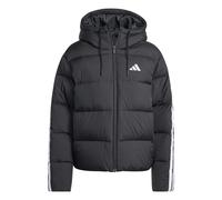 Winterjacke ADIDAS SPORTSWEAR "ESSENTIALS CLIMAWARM 3-STREIFEN PUFFER MIT KAPUZE", Damen, Gr. XL, schwarz, Obermaterial: 100% Polyamid. Wattierung: 80% Entendaune, 20% Federn, Jacken Winterjacke (8680