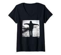 Damen Dave Gahan Depeche Mode Devotional Tour von Phil Nicholls T-Shirt mit V-Ausschnitt
