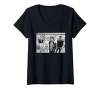 Damen Dave Gahan Depeche Mode Eine tolle Belohnung Berliner Mauer 1984 T-Shirt mit V-Ausschnitt