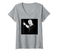 Damen David Bowie Isolartour von Bahnhof zu Bahnhof 1976 T-Shirt mit V-Ausschnitt