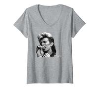 Damen David Bowie Live Glass Spider Tour Ära 1987 T-Shirt mit V-Ausschnitt