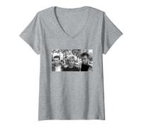 Damen Depeche Mode Band Photo See You Tour von David Corio T-Shirt mit V-Ausschnitt
