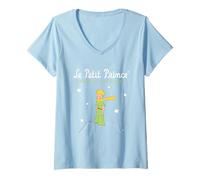 Damen Der kleine Prinz Antoine de Saint-Exupéry T-Shirt mit V-Ausschnitt