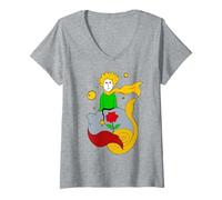 Damen Der kleine Prinz T-Shirt mit V-Ausschnitt