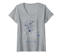 Damen Der Superheld von Daily Planet mit Superman-Caps - Die DC Comics im Trend T-Shirt mit V-Ausschnitt
