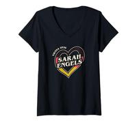 Damen Deutschland Sängerin Sarah, Europäischer Musikwettbewerb Wien T-Shirt mit V-Ausschnitt