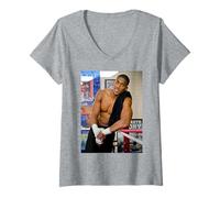Damen Dick Barnatt Anthony Joshua in The Ring Boxing Champion T-Shirt mit V-Ausschnitt