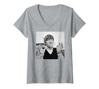 Damen Die Beatles Ringo Starr A Hard Day's Night Tussauds 1964 T-Shirt mit V-Ausschnitt