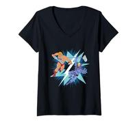 Damen Die Meister des Universums He-Man gegen Skeletor T-Shirt mit V-Ausschnitt