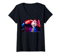Damen Die Rocklegende von AC DC spielt Marshall Stacks live auf der Bühne T-Shirt mit V-Ausschnitt