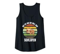 Damen Die Tut Nix Die Will Nur Schlafen - Lustiges Langschläferin Tank Top