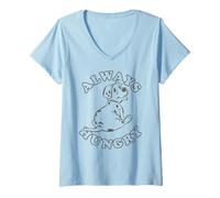 Damen Disney 101 Dalmatiner Rolly Always Hungry Portrait T-Shirt mit V-Ausschnitt