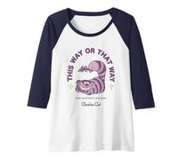 Damen Disney Alice In Wonderland Cheshire Cat Everyones Mad Raglan