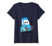 Damen Disney and Pixar's Cars Guido Pitty Forklift Big Pic Costume T-Shirt mit V-Ausschnitt