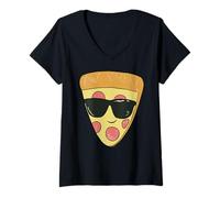 Damen Disney and Pixar's Toy Story 5 Pizza with Sunglasses Sketch T-Shirt mit V-Ausschnitt