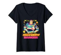 Damen Disney and Pixar's Toy Story Buzz Lightyear Birthday Ranger T-Shirt mit V-Ausschnitt