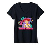 Damen Disney and Pixar's Toy Story Sheriff Jessie It's My Birthday T-Shirt mit V-Ausschnitt