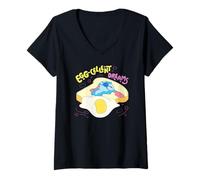 Damen Disney Lilo & Stitch Have A Egg-Cellent Dreams Chest Logo T-Shirt mit V-Ausschnitt