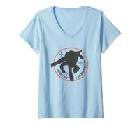 Damen Disney & Pixar's Toy Story 5 Deputy Buzz Lightyear Icon T-Shirt mit V-Ausschnitt